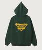 Jogtag Authentic Logo Oversized Hoodie Dark Green
