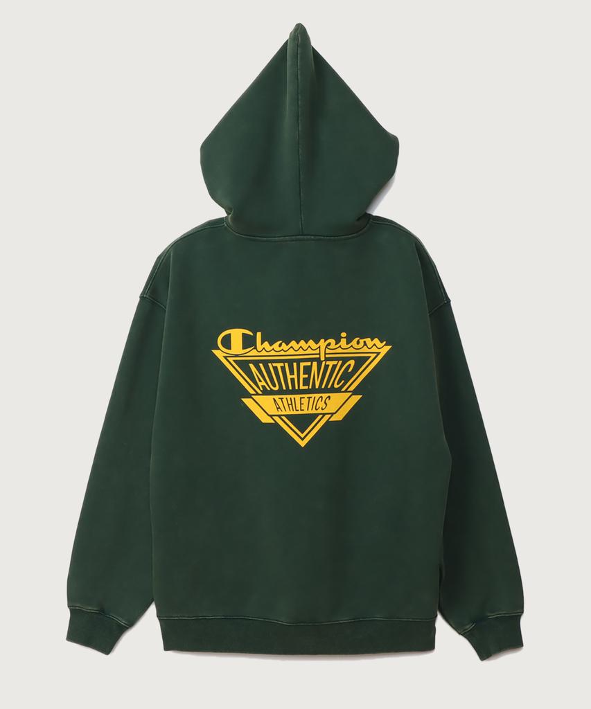 Jogtag Authentic Logo Oversized Hoodie Dark Green