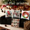 Home Decor Christmas-themed Patterns Pillow Covers for Home Pattern Cushion Cover Suitable for Sofa Bedroom Car Pillow Cover