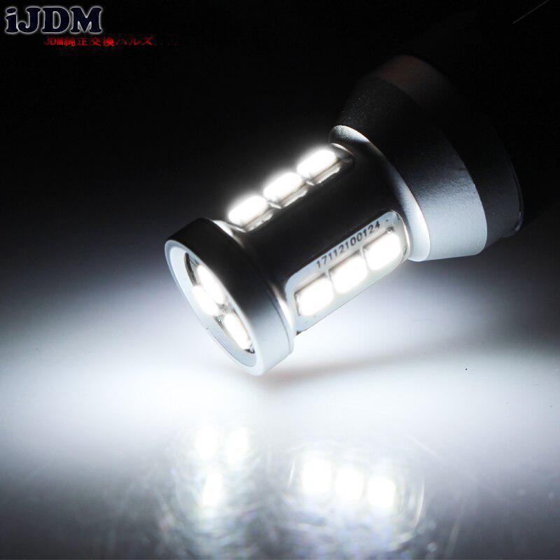 IJDM CANbus Error Free 1200 Lumens HID White 1156 7506 S25 LED Bulbs for Volkswagen MK6 Jetta