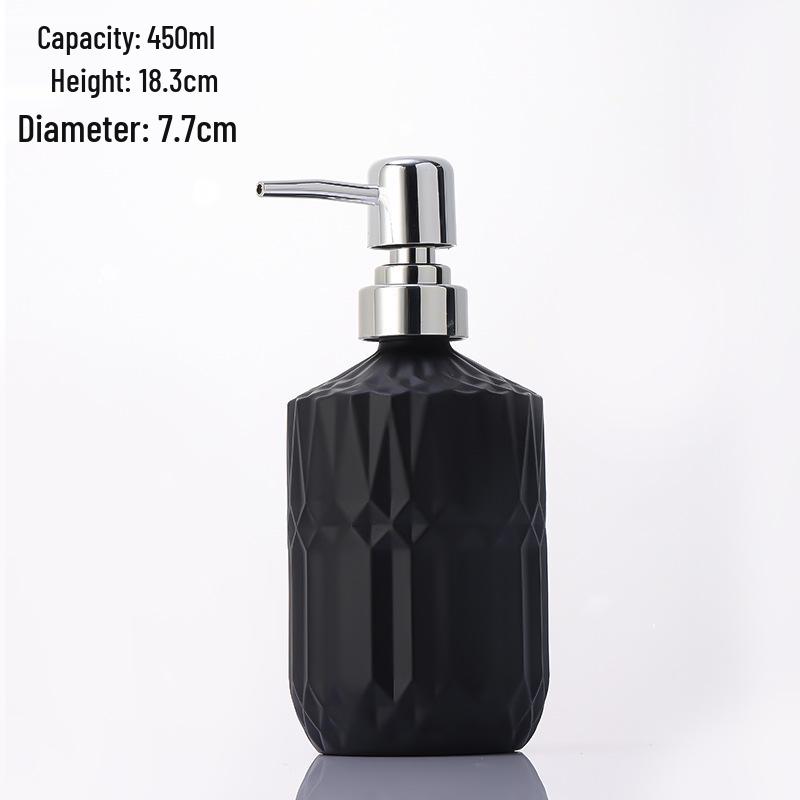 Luxurious Large-Capacity Glass Hand Soap and Shower Gel Dispenser Bottle