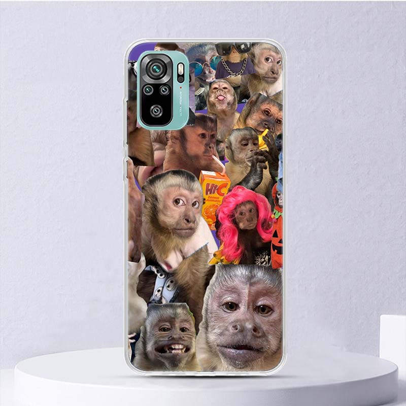 Monkey Memes Soft Case For Xiaomi Redmi Note 14 14S 13 12S 11S 10S 12 11 10 Phone Cover 11T 11E Pro Plus 9 9S Shell Coque