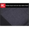 Grey Leather Car Center Console Box Armrest Cushion Cover Arm Rest Pad Universal