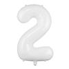 32-Inch White Digital Balloon for Birthdays, Proposals, and Parties