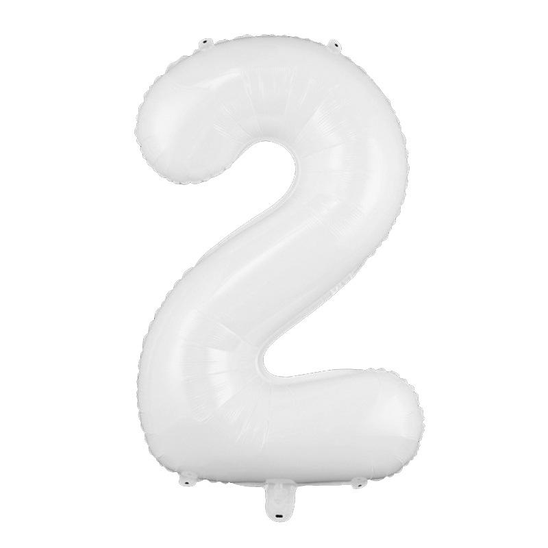 32-Inch White Digital Balloon for Birthdays, Proposals, and Parties