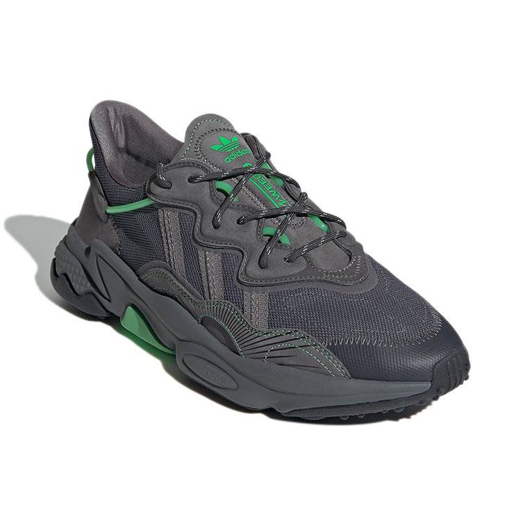 Adidas Originals Ozweego Mesh Synthetic Leather Suede Trendy Cool Shock Absorption Slip Resistant Durable Low Top Lifestyle Casual Shoes GY3540