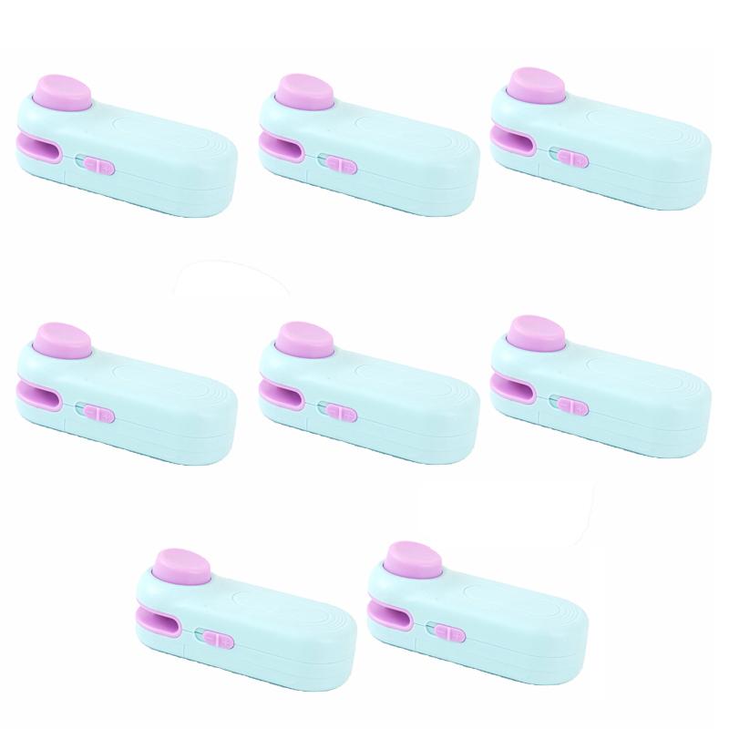 1/8pc Mini Sealing Machine Snack Bag Moisture-proof Heat Sealing Machine Plastic Bag Clip Food Fruit Snacks Preservation Tools