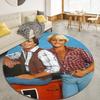 Dukes Of Hazzard Runder Teppich, Teppich für Wohnzimmer Schlafzimmer Sofa Spielzimmer Dekor, Rutschfeste Bodenmatte4