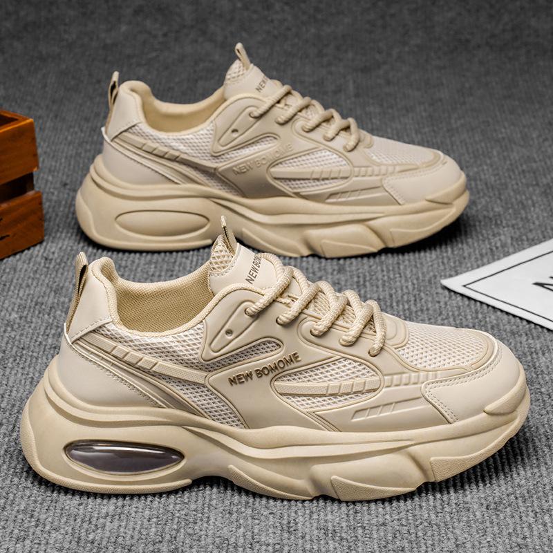 Men's Shoes Autumn New Breathable Shoes Men's Versatile Platform Sports Shoes Casual Running Dad Shoes