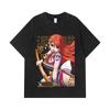 275 GSM Washed T-shirts 100% Cotton One Piece V41 Nami Print Unisex Heavy Cotton T Shirt