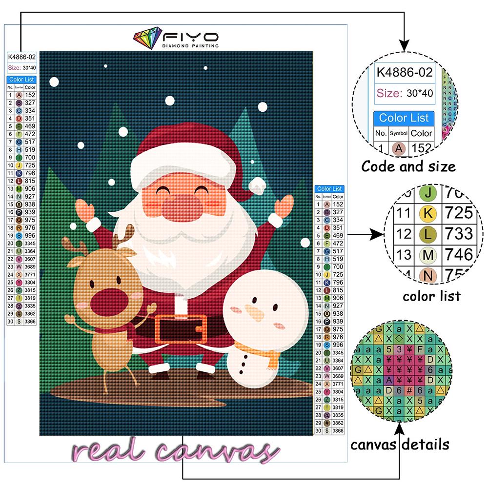 5D Diamond Painting Christmas Tree Santa Snowman DIY Diamond Embroidery Rhinestone Home Decoration