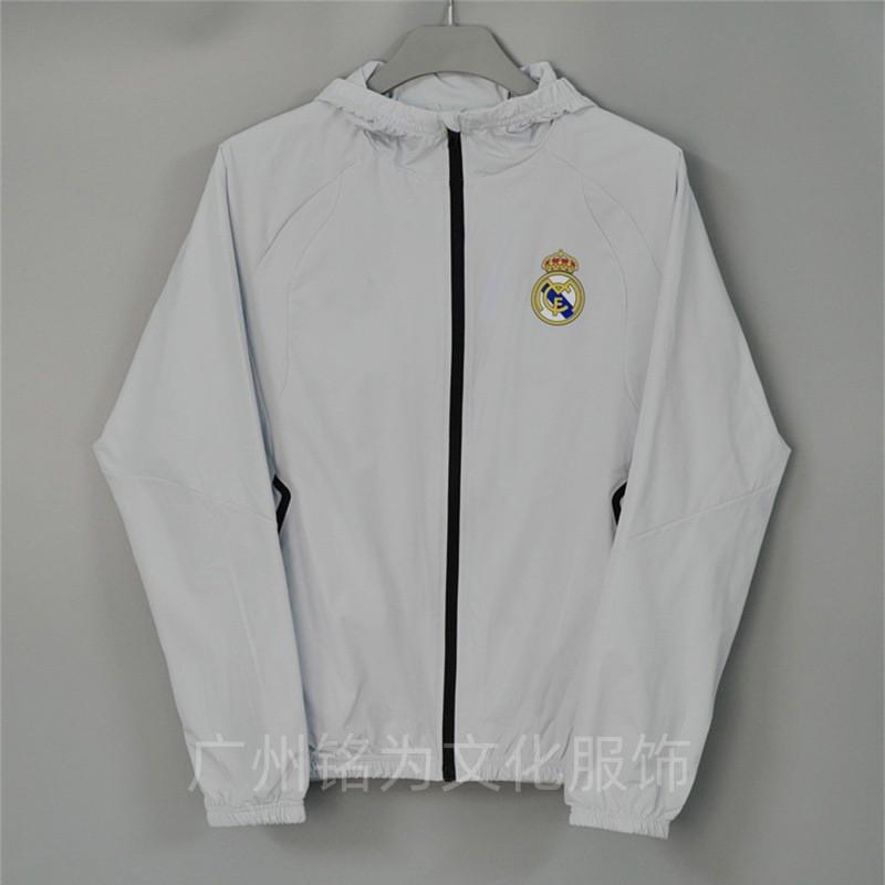 Men Women Hooded Windbreaker Jacket Soccer Training Coat Outdoor Sportswear Lightweight Breathable
