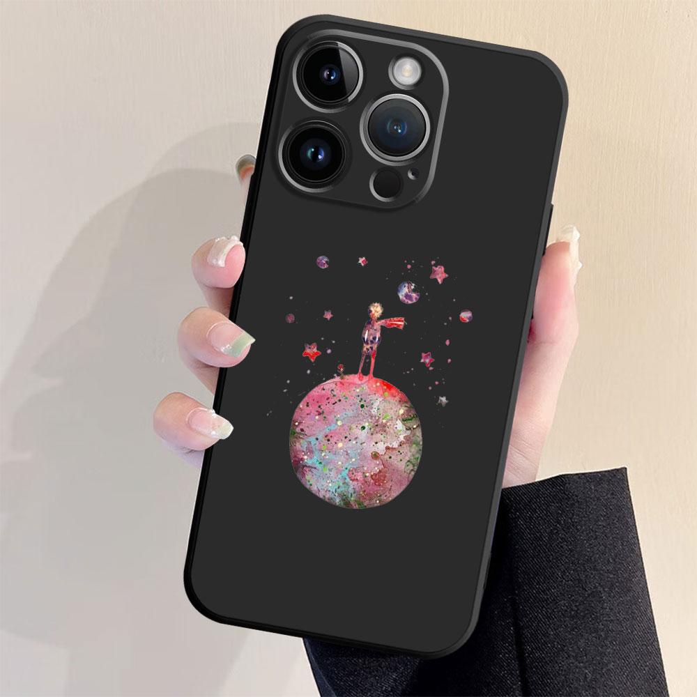 

The Little Prince Black Case for iPhone SE 11 Pro Max XR XS X 13 Mini 7 8 6S 14 Plus 12 12pro XS Max 13pro 6 14Pro Phone Coque iPhone 5 5s SE