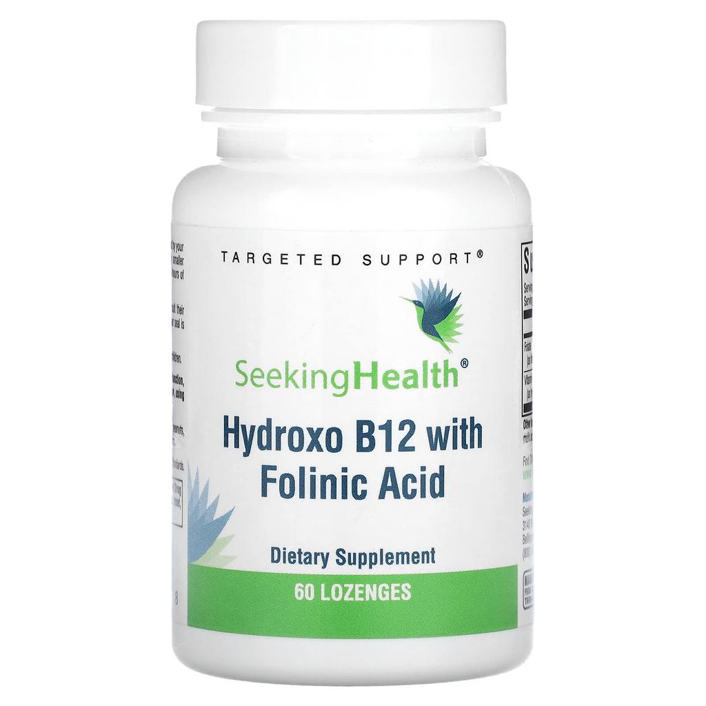 Seeking Health, Hydroxo B12, with Folicic Acid, 60 Lozenges