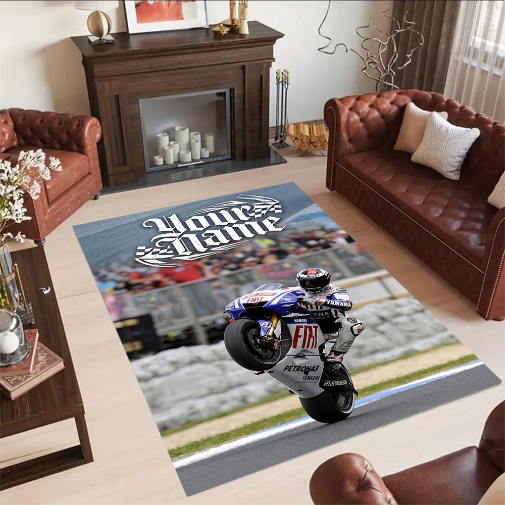 Jorge Lorenzo Customize Your Name Area Rug Design For Study Room Dining Room Foyer Entryway Antislip Rug Decorate Offices Spiritual Gift