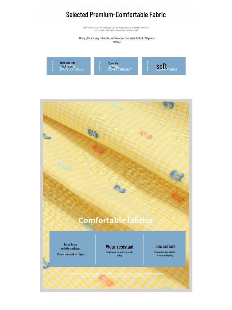 Women's Yellow Polka Dot Wide-Leg Pants - Spring/Summer 2025, High Waist, Loose Fit, Casual Drapey Style.