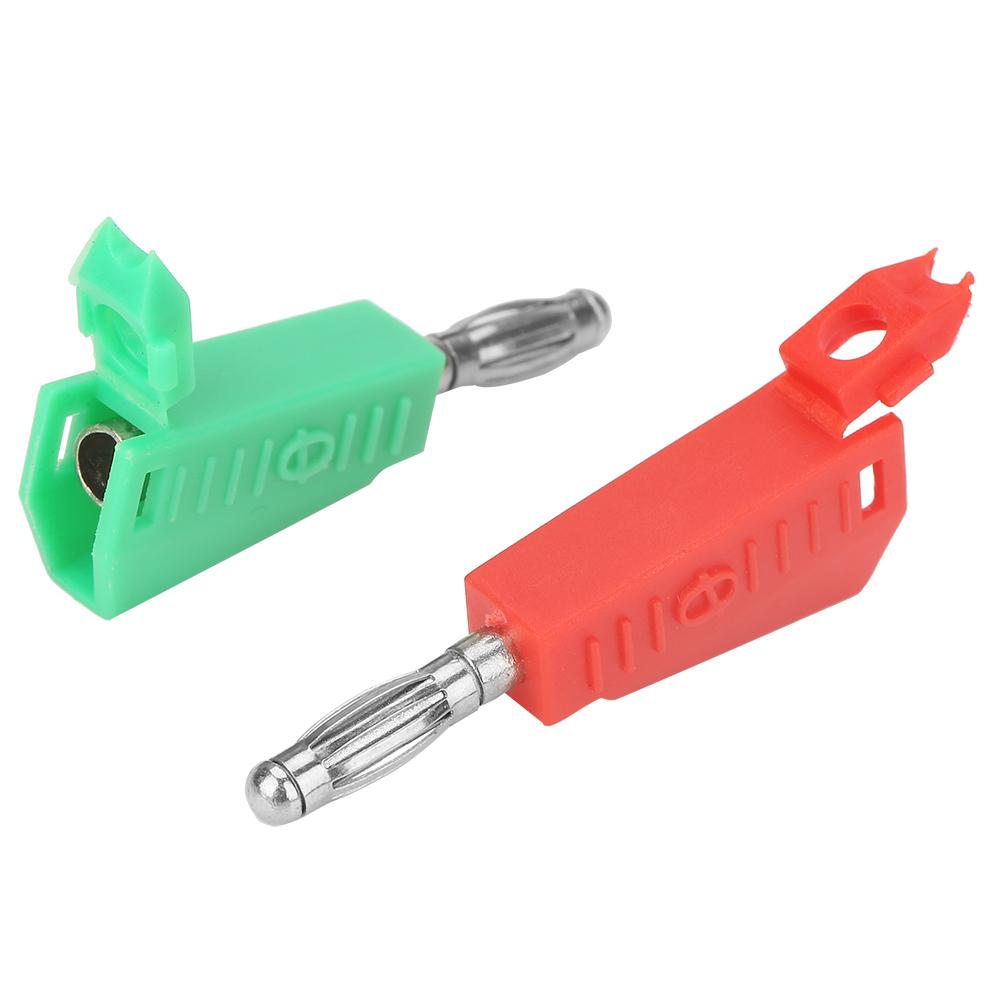 10pcs P3002 4mm Nickel Plated Speaker Banana Plug Connector Test Probe Binding Post