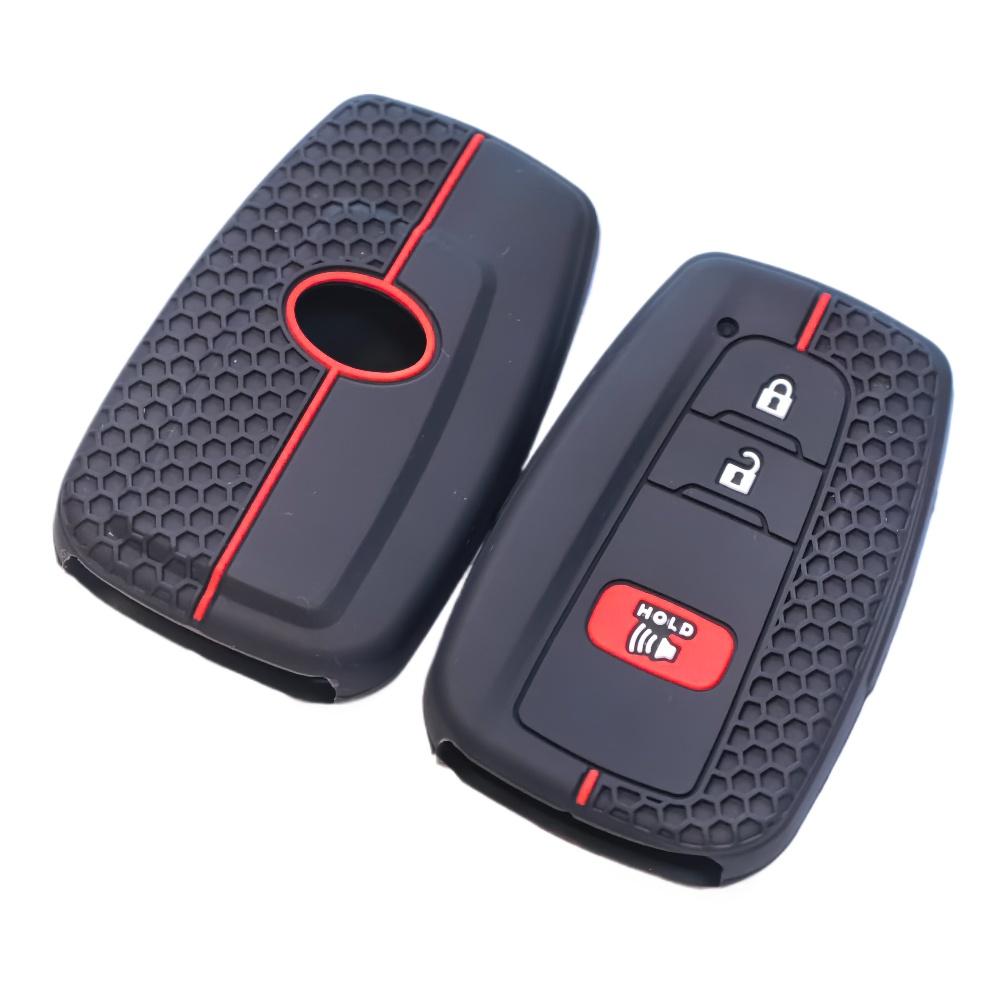 3 Buttons Silicone Remote Car Key Case Cover for Toyota CHR Camry Corolla RAV4 Highlander C-HR Prius Land Cruiser Prado Shell
