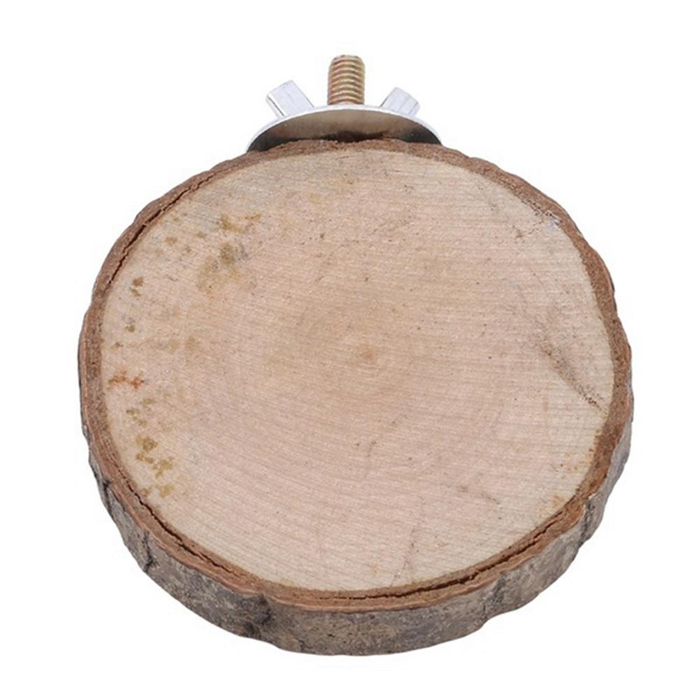 7-9cm Parrot Bird Cage Perches Platform Round Wooden Stand Board For Chinchilla Squirrel Birds Rest Toy