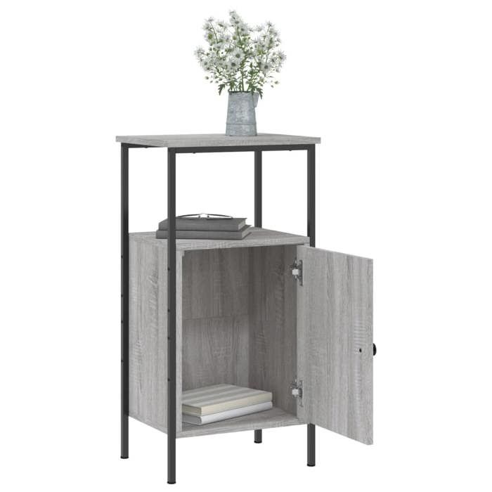 Maison Exclusive - Table de chevet sonoma gris 41x31x80 cm bois d'ingénierie