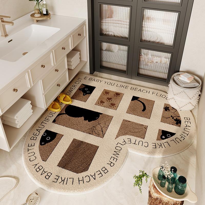 Cute Style Floor Mat Bathroom Floor Mat Bathroom Door Wear-resistant and Anti Slip Mat