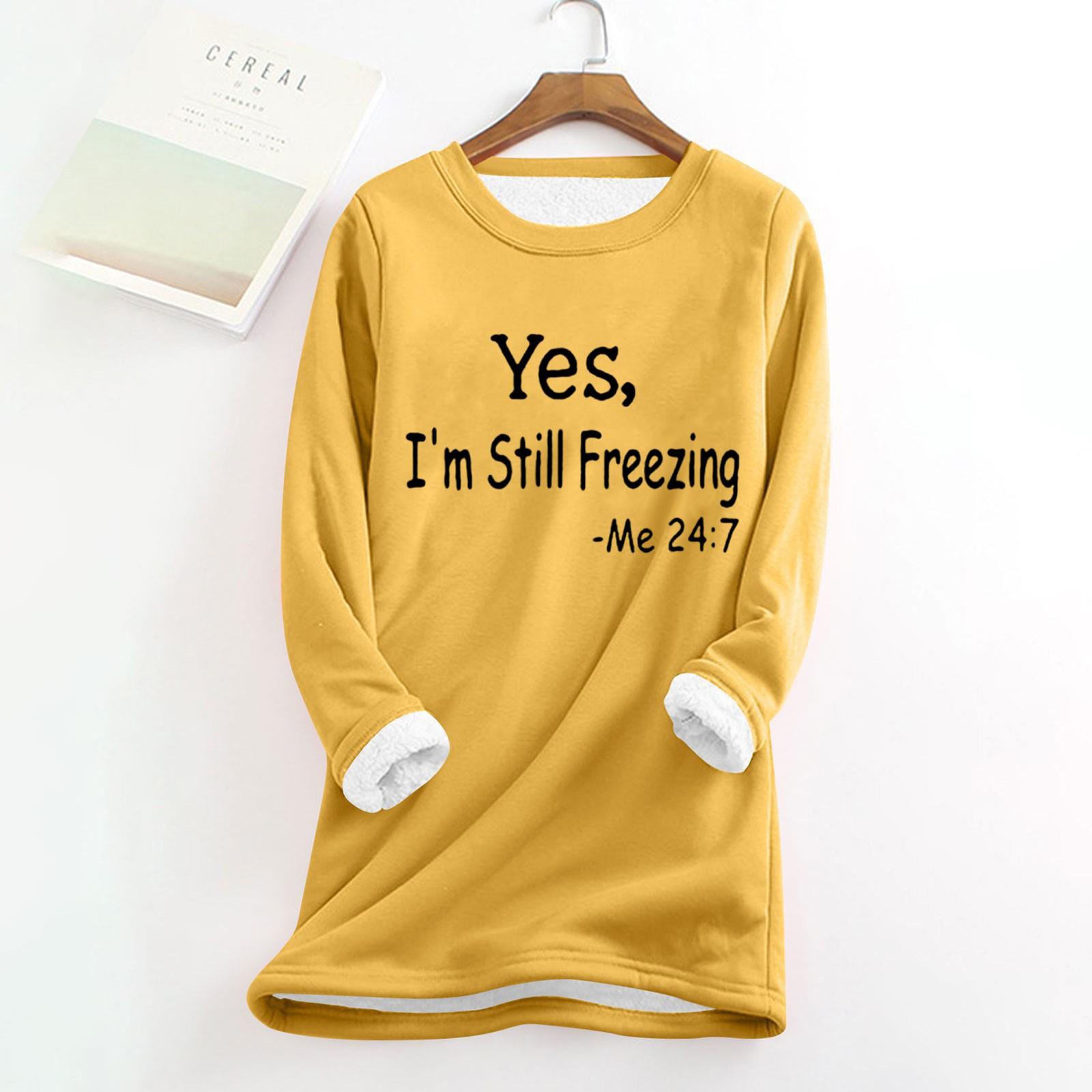 

Жіноча та зимова сорочка великого розміру з принтом із потовщеної вовни і теплого приталеного низу XL жовтий