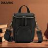 2025 Men's Vintage Leather Crossbody Bucket Bag - Casual Outdoor Shoulder Bag