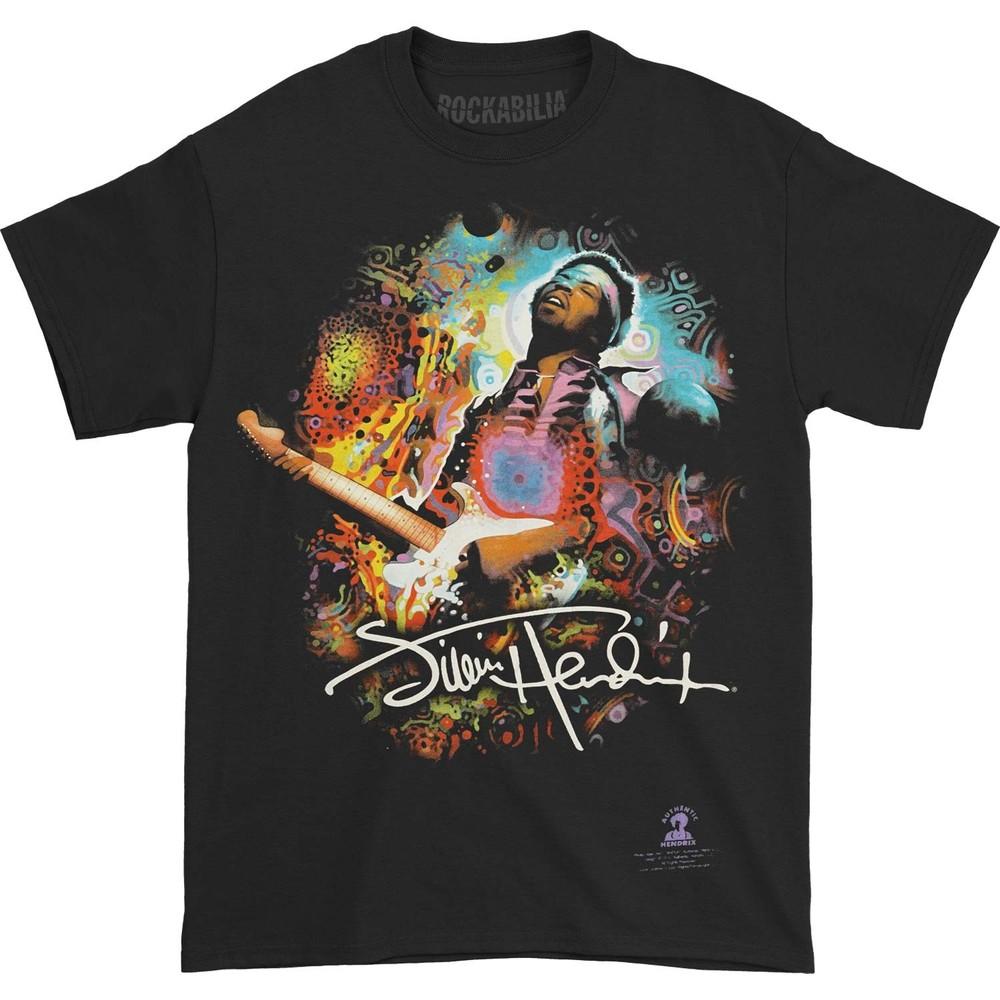 

Men s Jimi Hendrix Hendrix Angel Slim Fit T-shirt Black 3XL