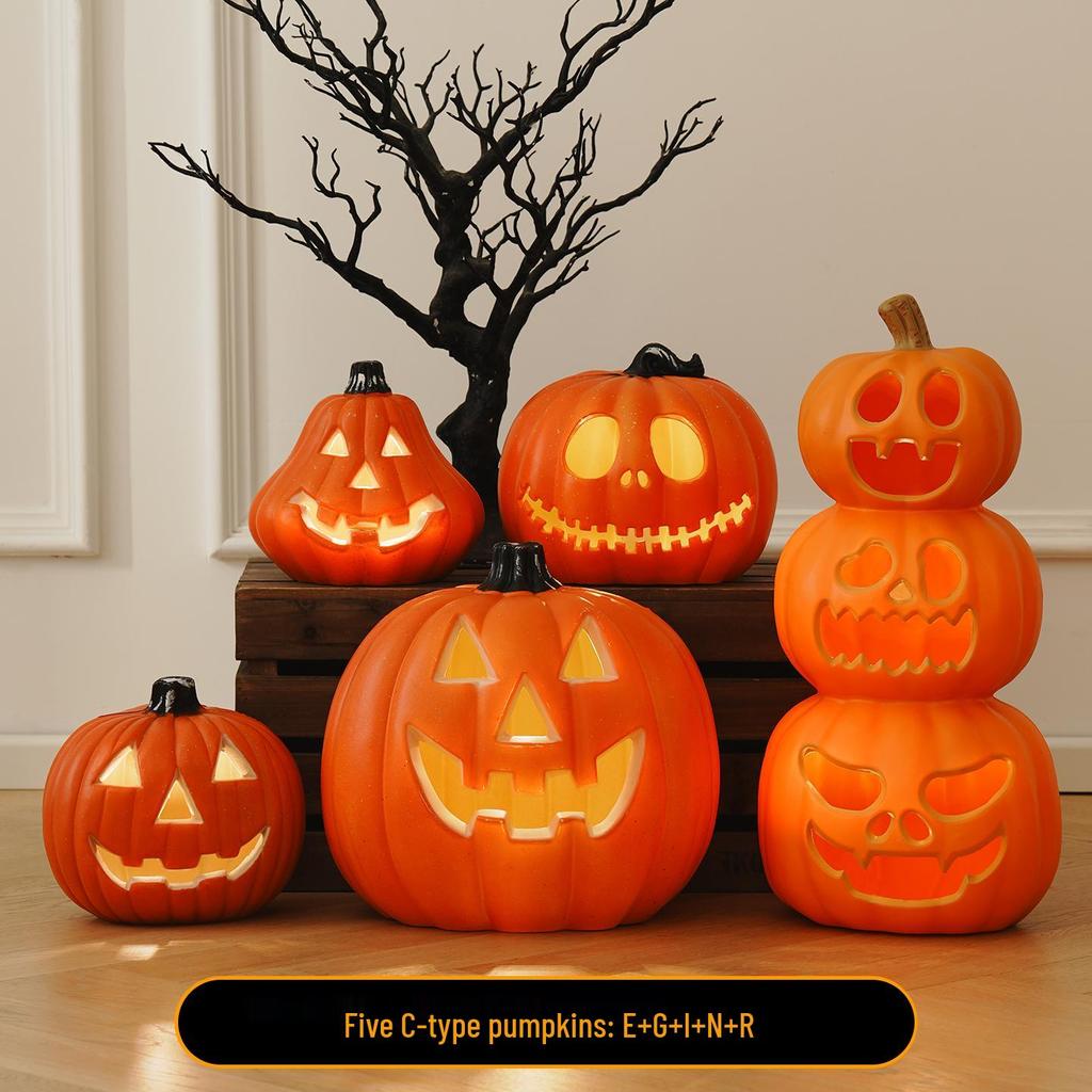 Halloween Large Pumpkin Lantern: Festive Decor for Doorways, Bars, and Shops