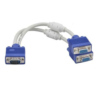 VGA Splitter Cable for Computer Monitor Screen Display Wire Extend Adapter Male To Female Video Synchronization Cord Converter