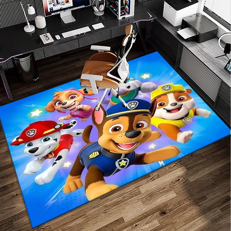 Dog Paw Heroes Office Rug Chair Mat, Game Carpet, Suitable for Front Door, Bedroom, Living Room, Desk, Holiday Gift