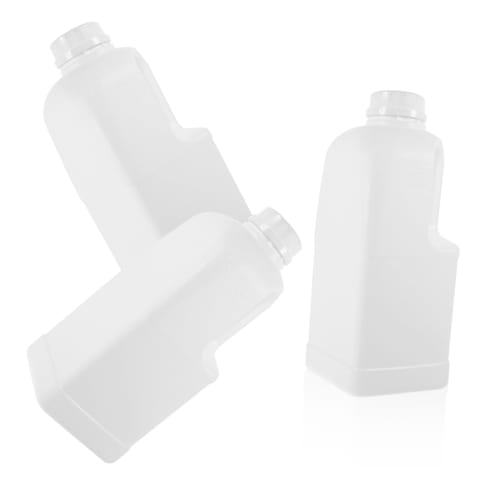 NUOLUX 3-Piece Water Jug, Food-Grade Plastic Jar with Lid, Ergonomic Handle, Lightweight and Portable for Water Storage