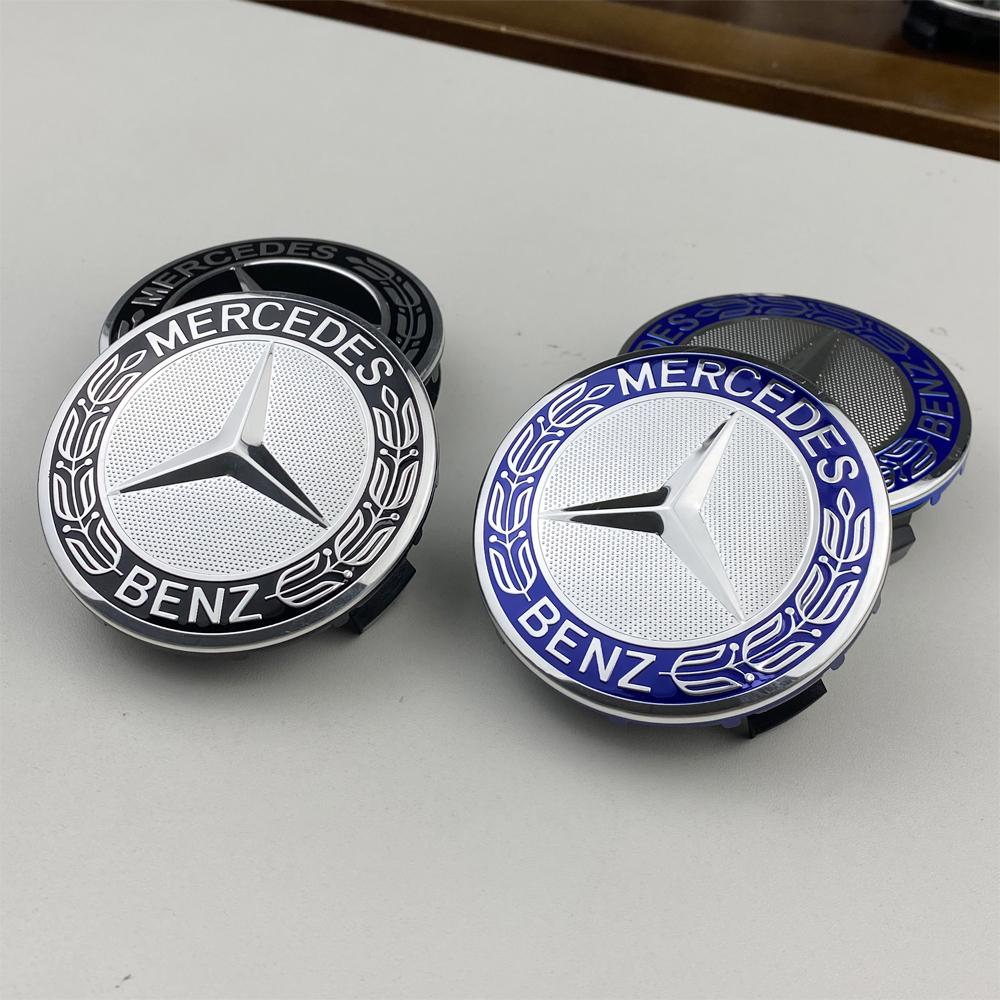 Benz Amg 4PCS 75MM  For Mercedes Benz AMG W203 W206 W220 W205 W211 W212 GLA GLC CLACar Wheel Center Hub Caps Emblem Tire Rim Covers