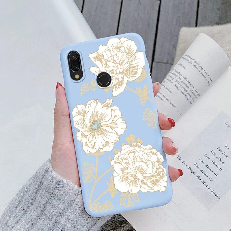 Redmi Note 7 Pro 7S Funda Rainbow Heart Vintage Flowers Leaves telefono dėklas Minkštas silikoninis buferio dangtelis skirtas Xiaomi Redmi Note 7 smūgiams atspariam apsauginiam krepšiui
