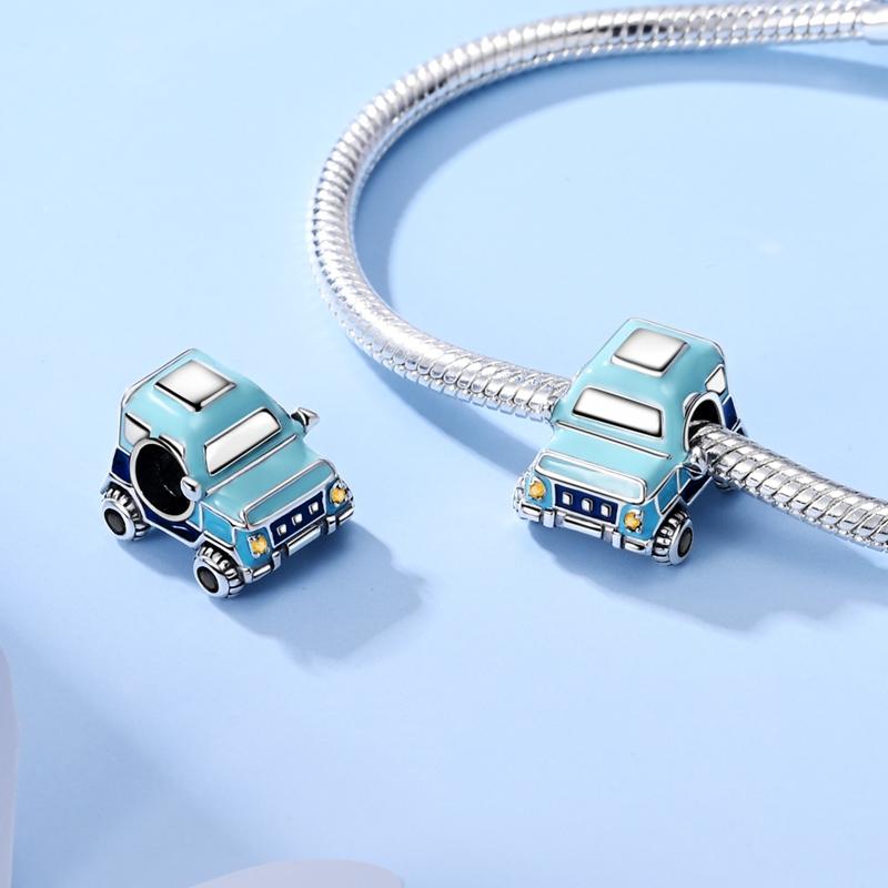 Blue Copper Plated Devil'S Eye Love Heart Charms Beads Fit Women Bracelets Diy Pendants Jewelry Gift