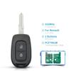 KEYYOU  Remote Car Key 434MHZ 4A PCF7961M Chip For Renault Sandero Dacia Logan 2 Stepway Clio4 Duster 2016 2/3 Buttons