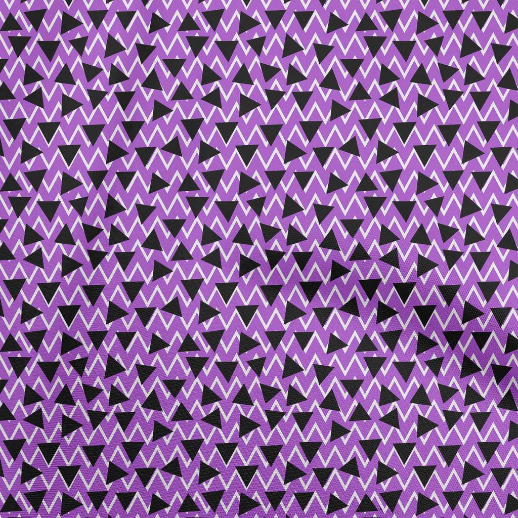 oneOone Cotton Flex Brown Fabric Geometric Triangle With Chevron Craft Projects Decor Fabric Printed By The Yard 40 Inch