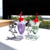 Unique Cherry Cream Cup Keychain Bag Ornament Backpack Decorations for Car Keys