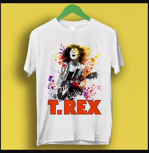 

T.Rex Rock Band Marc Bolan Retro Cool Gift T-shirt, size S-4XL XL