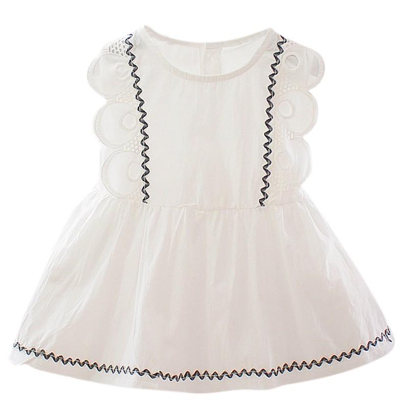 Barn Jenter Kjole Ermeløs Blonde Design Kjole Kostyme Baby Barn Kjoler Baby Jentekjole Klær Vestido Infant