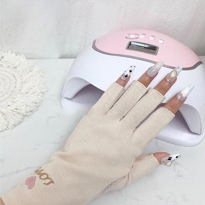 Nail Art Glove UV Protection Glove Anti UV Radiation Protection Gloves Protecter for Nail Art Gel UV LED Lamp Tool