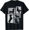 Funny Weenie Vintage Collage Dachshund Dad Mom God Lover Gift Unisex T-Shirt