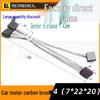 J204 Car Motor Carbon Brushes 7x22x20MM - Electric Battery Car Brushes