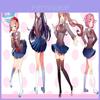 Scarpe Cosplay di Lusso in Ecopelle Doki Doki Literature Club Monika per Donna