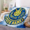 1PC 1 Fc Lokomotive Leipzig Custom Name Patterned Flannel Blanket Suitable For All Seasons for Home Decor Warmth and Comfort Gifts Holiday Present