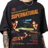Hot Sale Supernatural T-shirt For Men Women Cotton T Shirts Short Sleeve Tops J209 Hip Hop Streetwear Oversized Tshirt