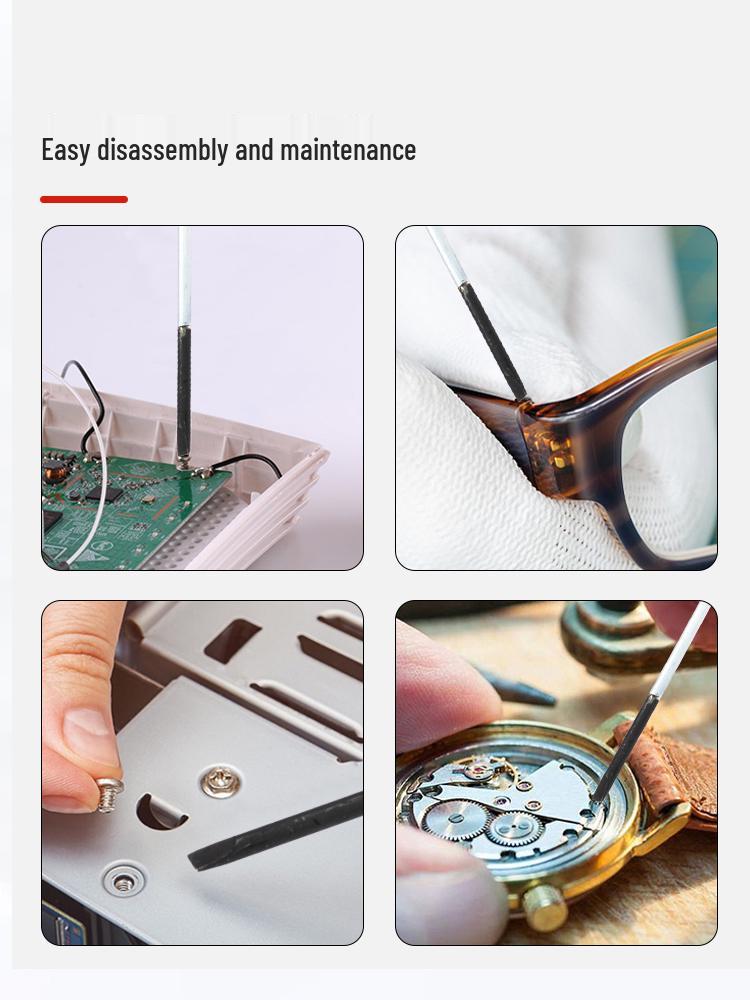 Miniature Screwdriver Set: Slotted & Phillips Heads for Mobile Phones & Watches