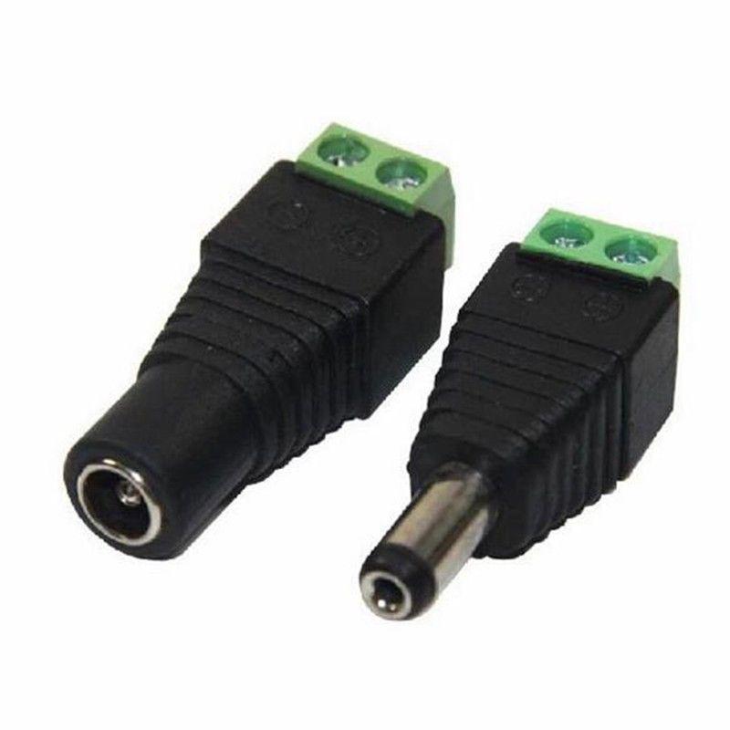 10 Stück Stecker Buchse DC Stromstecker Adapter Kabelverbinder für CCTV