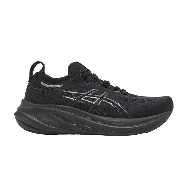 ASICS Wmns Gel Nimbus 26 Wide  Triple Black  36