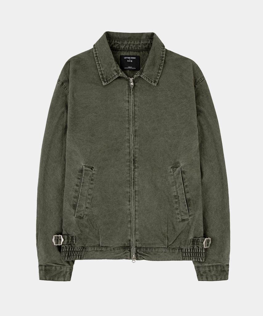 Lettercomo Sandstone Blouson Single Jacket Khaki